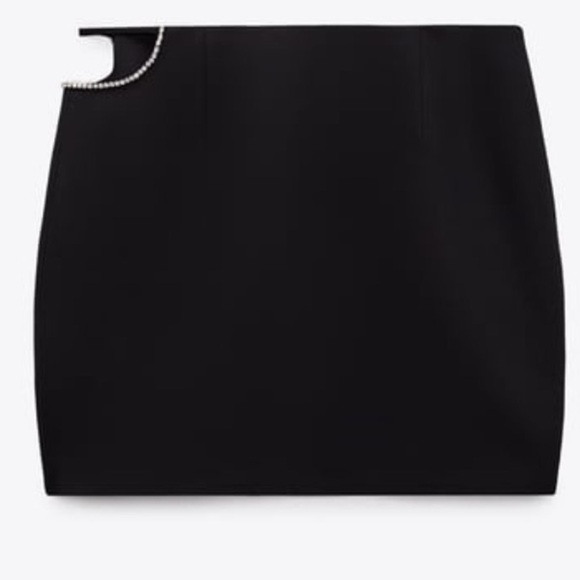 Zara rhinestone mini skirt size XS - Picture 5 of 9
